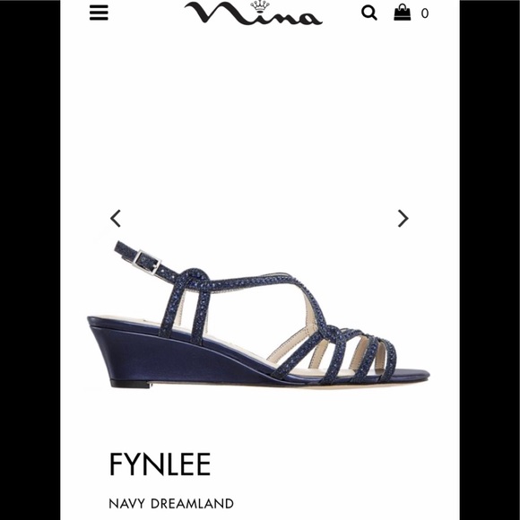 Nina navy wedge sandal - Size 5.5, Brand New. - Picture 5 of 5